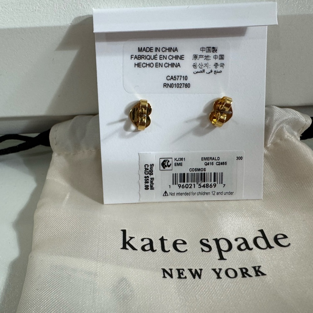 Kate Spade Emerald Star Earrings - Picture 4 of 4